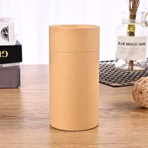 Waterproof Kraft Round Paper Tube Box Cardboard Paper Cylinder Container For Tea