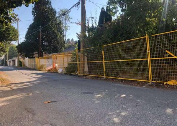 Outdoor Canada Temporary Fence  6X9.5 Powder Coated Metal Fence Panels