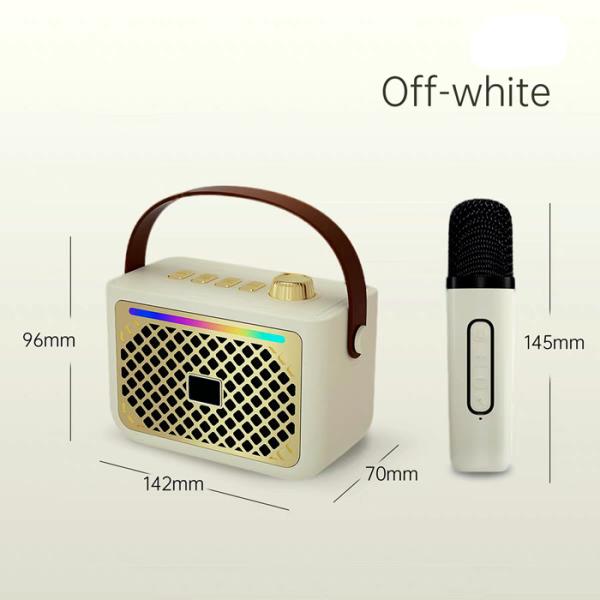 Compact Retro Bluetooth Speakers Wireless Bluetooth 5.3 Speaker For Home KTV Entertainment