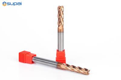 45° Cutting Edge Angle Roughing End Mill 75mm Overall Length TiAlN Coating Available