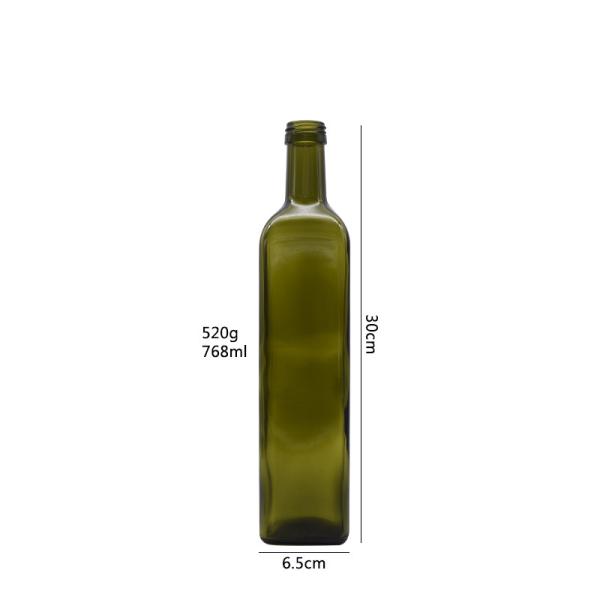 бутылка пищевого масла 270ml 520ml 1L неэтилированная стеклянная