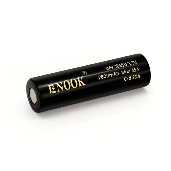 2800mAh 3.7V 35A 18650 Bateria Li Ion Botão superior recarregável 50g Peso