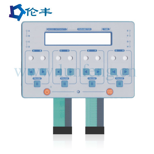 Кнопочная панель мембраны СИД PMMA белая с 1 миллионом продолжительностями жизни времен