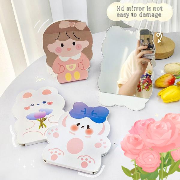 Дополнительный логотип складной макияж складной макияж милый путешественник косметический суеверие зеркало для и логотип