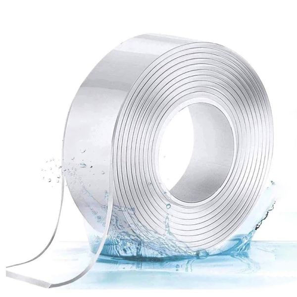 Ultra-Strong & Waterproof Transparent Nano Tape Strip Reusable  Sided Sticky Load-Bearing Tape Explosion-Proof Function