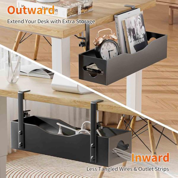 ISO9001 Rohs CE Сертифицированное управление кабелями под столом без сверло и углеродистой стальной скобки