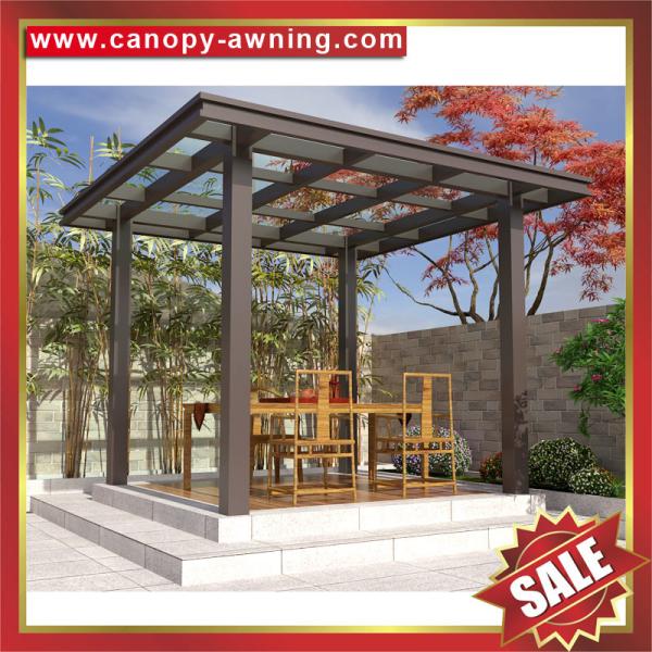 Outdoor garden park alu Aluminium aluminum glass gazebo pavilion rain sun canopy shed cabin sunroom sun house for sale