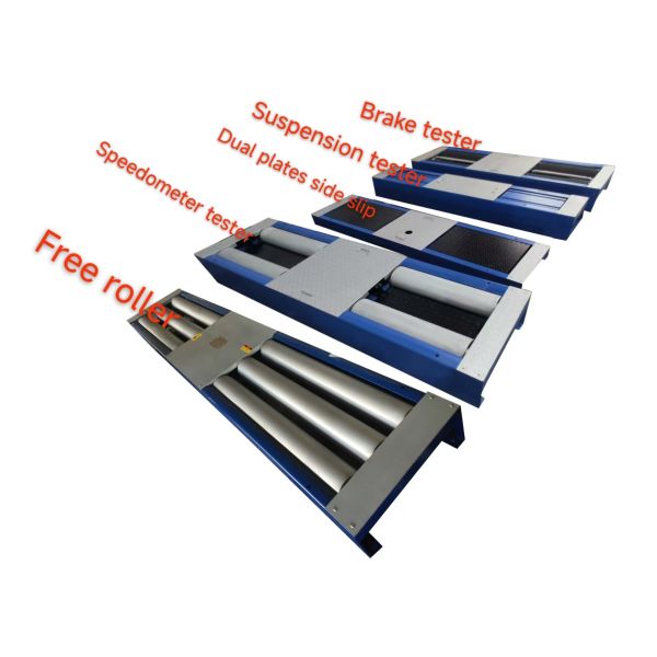 5-in-1 Roller Brake Tester with 4000kg Max Axle Load Patented Sanding Roller and Industrial Control Computer