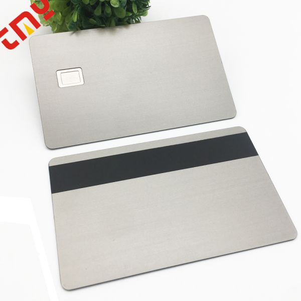 Custom Metal Blank Pure Titanium Credit Card With Chip For Business