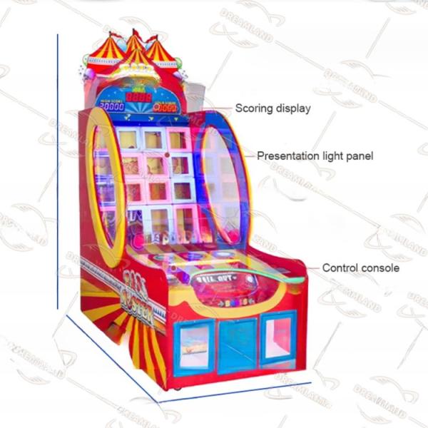 220V Ticket Redemption Game Machine Coin Operated Ball Monster Game