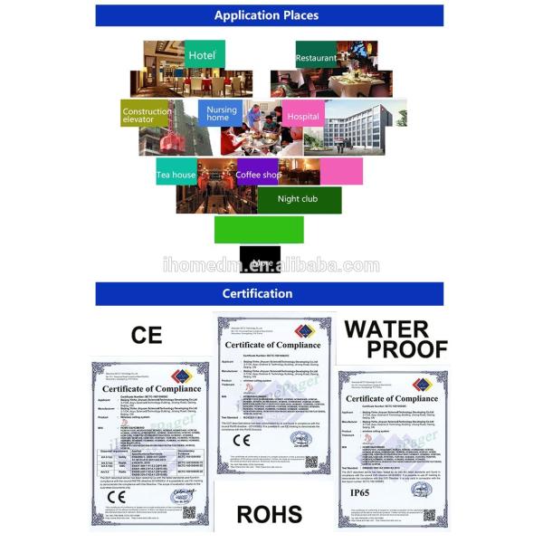 Sistema eletrônico sem fio de chamadas de mesa de alta qualidade