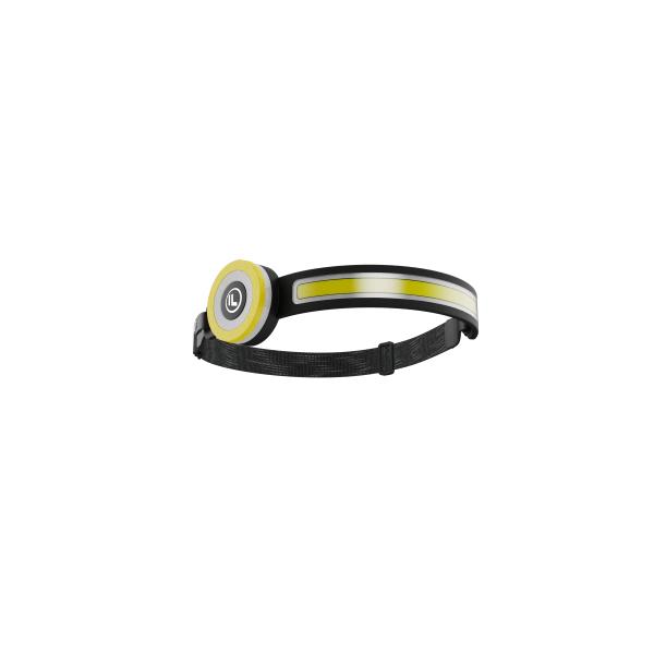 Full View Portable Headlamp with 6000K Daylight Alert and Dimmable COB LED Work Light