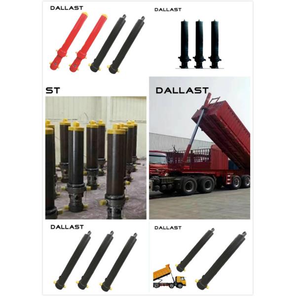Stainless Dump Single Acting Hydraulic Ram Trailer  Pressure ISO 9001 Certification