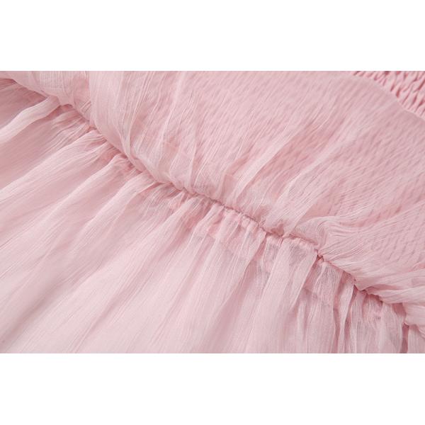 Pink Sexy Womens Summer Cami Tops Hem Mesh Spliced With Lotus Leaf Design