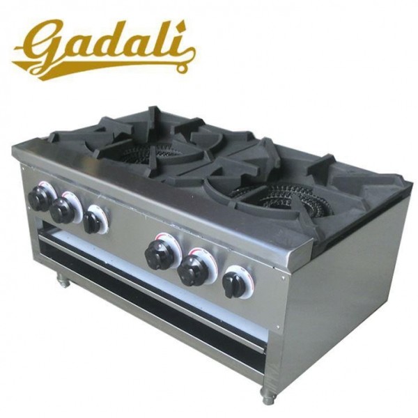 SS Bakery Processing Equipment , LPG 2 Burner Gas Range