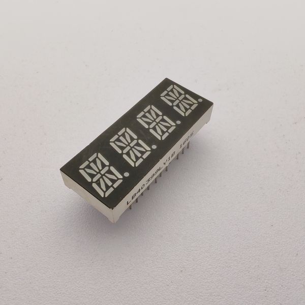 4 Digit 16 Segment Yellow Alphanumeric LED Display for Instrument Panel