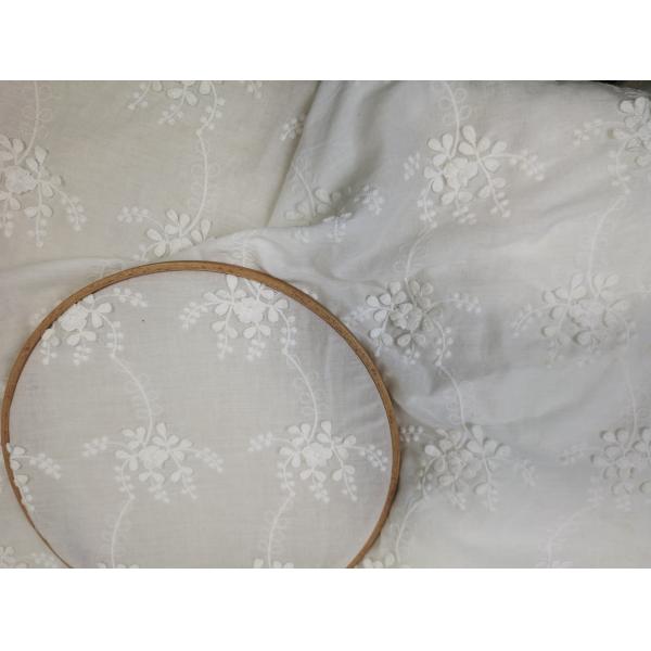 Органический вышитый хлопок шнурует ODM ткани доступный для Multiusage