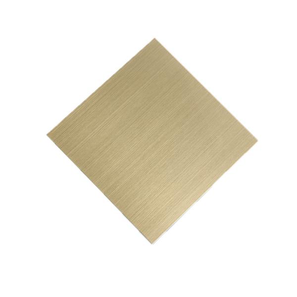 201 coloriu o comprimento de bronze do revestimento 2438mm da antiguidade de aço inoxidável da folha