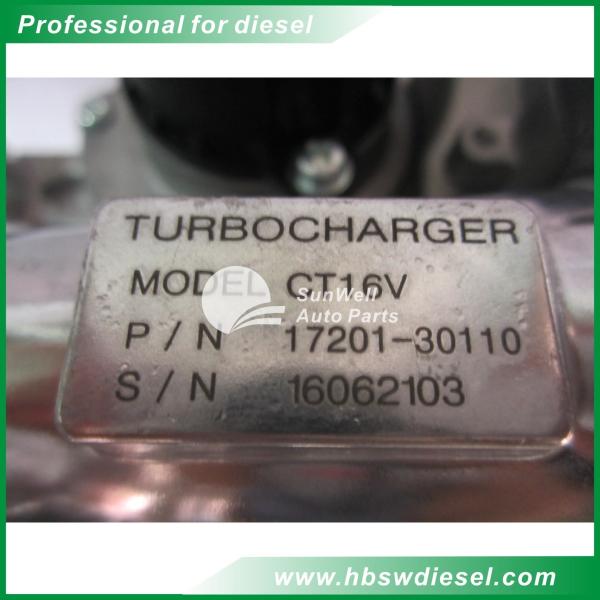 CT16V Turbocharger 17201-OL040 17201-30110 Turbo For Engine 1KD-FTV Toyota Hilux Landcruiser Vigo 3000 D4D 3.0L