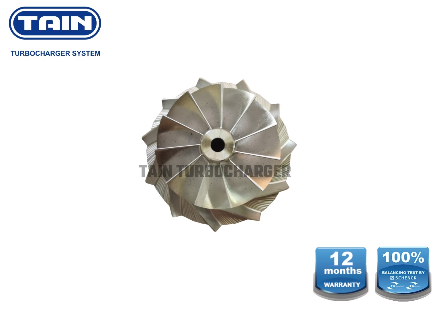 Колеса 11blade компрессора заготовки подъема GT12 38mm на BMW 118 d Niassa Qashqai 2,0 Dci