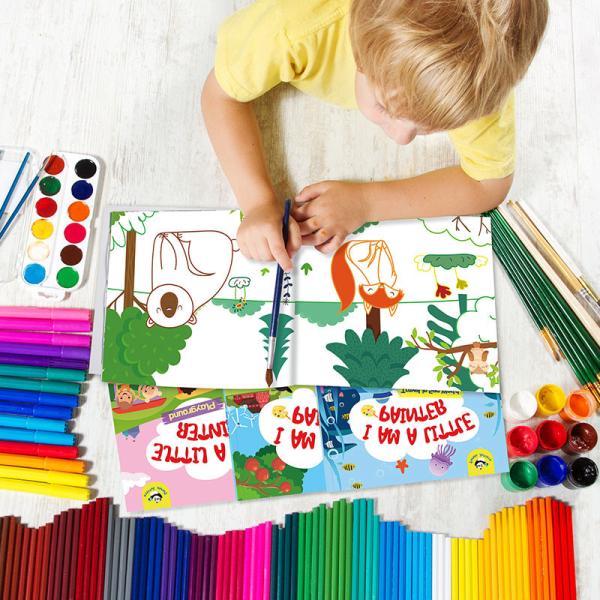 Portable Colourful Magic Water Drawing Book Doodle Systematic Art Growth