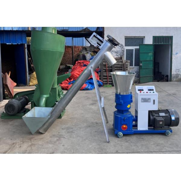 300Kg/H Feed Pellet Making Machines Wood Industrial Pellet Mill Crusher Conveyor