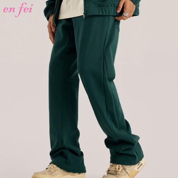 Custom New Arrival Fashion Street Casual Flare Leg Pants Casual Men Jogger Stacked Flare Sweat Pants
