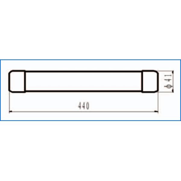 Взрыватель XRNP6 0.5A 40.5V 41x440mm HRC высоковольтный керамический для предохранения от трансформатора
