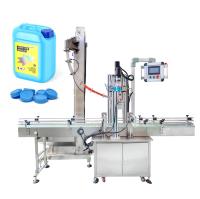 Bouteille en plastique F-Style Gallon Drum Jerry Can Auto Cap Feeder Couvercle Fermeture à tête unique Tordre hors machine de fermeture à vis