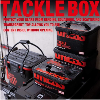 DRESS Tackle Box Multi Function EVA Multi-functional Fishing Tackle Case Storage Container Buckan Tackle Bag Reel Case Worm Lure Box M General Purpose