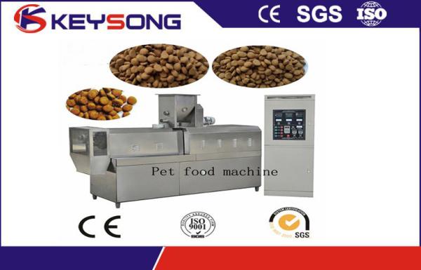 Big Scale Pellet Pet Food Making Machine Three - Phase Voltage 380v 50HZ 10 Kw 200 - 260 Kg / H