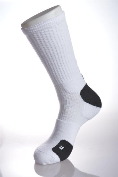 Chaussettes courantes d'anti boursouflure de coton, chaussettes courantes d'hiver jaune pour l'adulte
