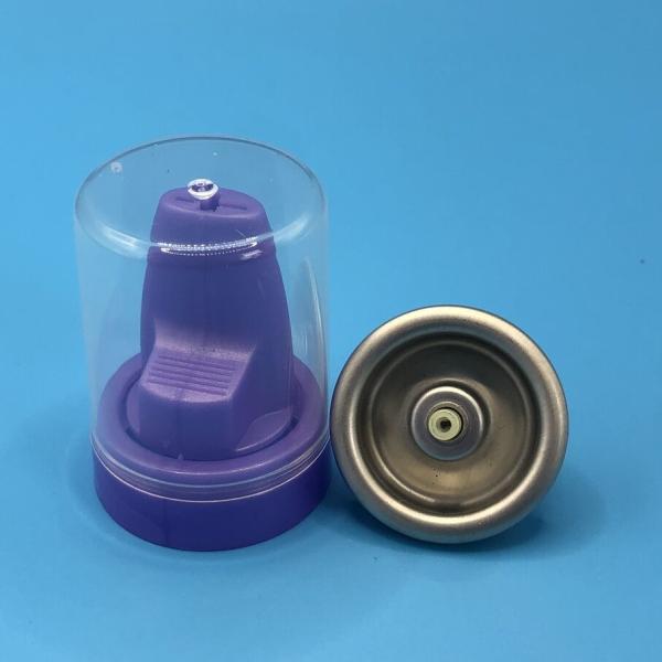 Golden Aluminum Inverted Aerosol Hair Mousse Valve para aplicação precisa