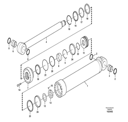 VOE 14589707 VOE14589707 Boom Cylinder Sealing Kit For SUNCARVOLVO Heavy Wheeled Excavator EW140C EW140D EW160C EW160D