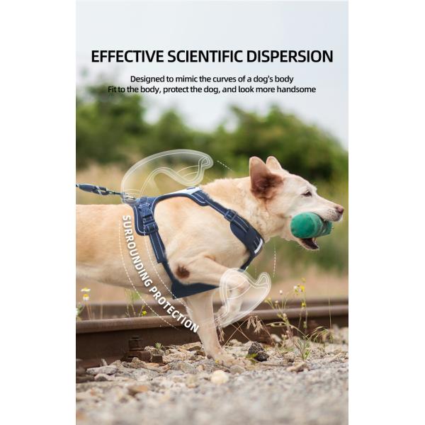 Pet Anti breakaway Harness Reflective Multifunctional Anti Lost Harness For Large Dog