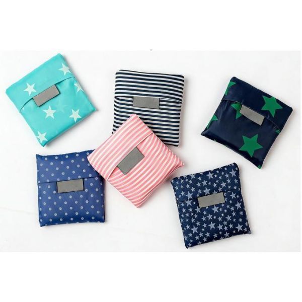 Gelory Eco Friendly Recycled Ripstop Polyester Grocery Bags Reusable Foldable Shopping Bags