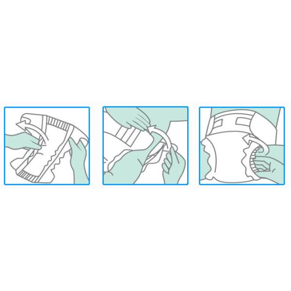 Анти- утечки устранимый младенца пеленок вещество-поглотитель быстро с фильмом ПЭ Клотхлике