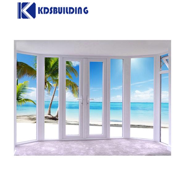 KDSConstrucción Moderno diseño PVC Baño Vidrio congelado Puertas interiores