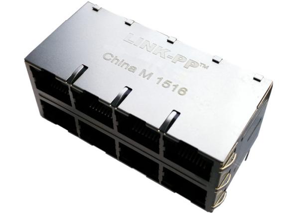 85727-1004 a empilé le gigabit 2X4 Jack magnétique Molex de RJ45 85727-1006 85727-1008