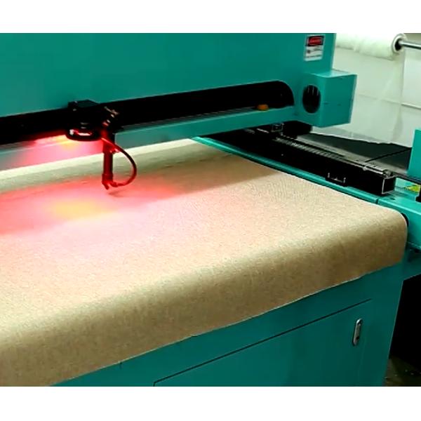 Retail Lihua Automatic Curtain Top Cutting Equipment Laser Pattern Cutting Machine