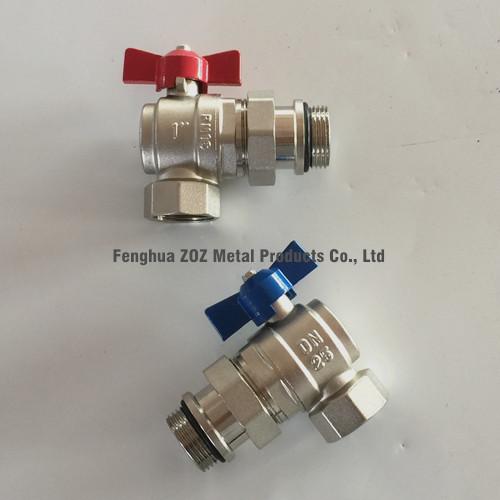 1 Angle Ball Valve For Manifolds ,  Floor Manifold Angle Union Ball Valves, Manifold Angle Ball Valves 1″ BSP