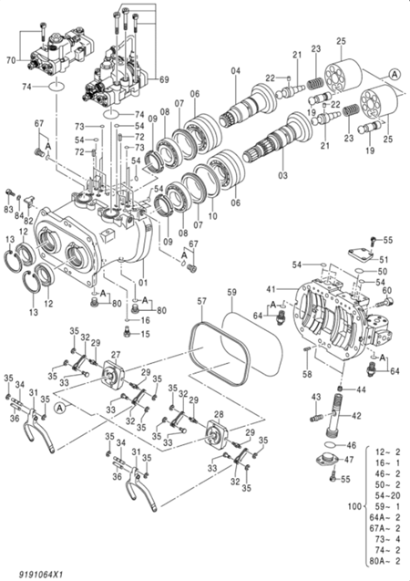 Уплотнение масла 4451039 гидронасоса ZX200-3 ZX240-3 ZX250-3