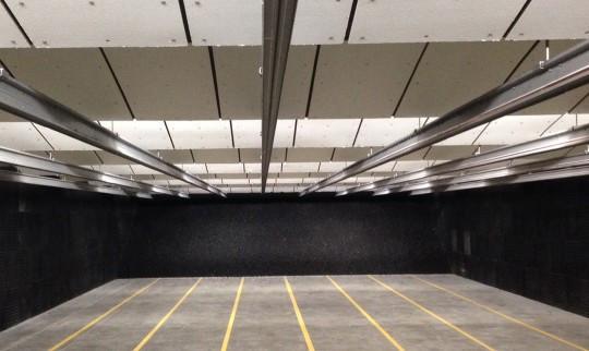 Black / Red Rubber Wall Panels 500*500mm Gym Wall Padding Panels