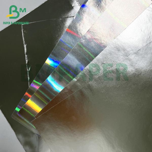 Хорошая печатность 60 гм серебряная металлизированная высокая влажная прочность бумаги