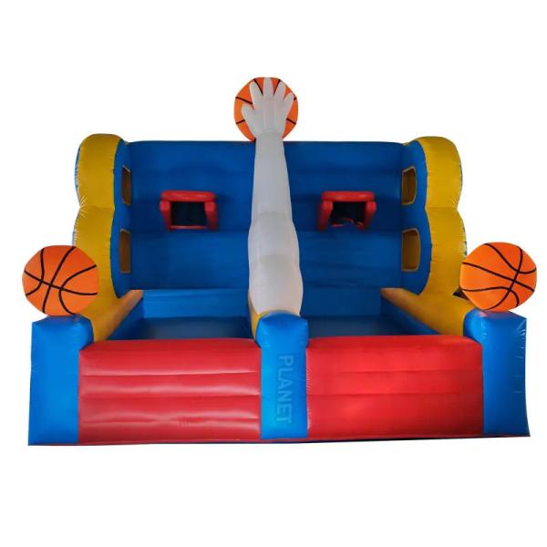 Outdoor Sports Game Inflatable Basketball Hoop For Rental