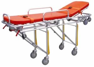 Hospital Emergency Ambulance Stretcher Trolley Aluminum Alloy Automatic Loading
