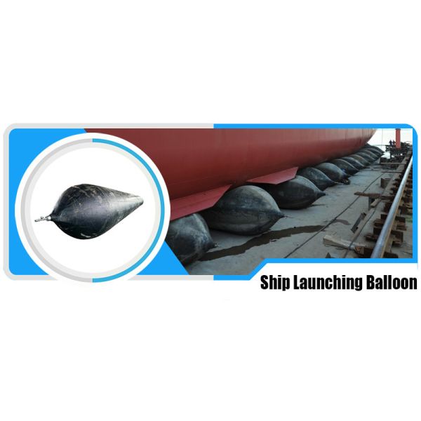 Low Rolling Friction Reinforced End Sealing Uniform Force Distribution Ship Launching Balloon Marine Airbag
