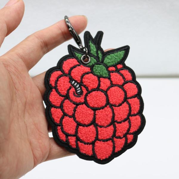 PMS Chenille Embroidery Patches Keychains Pantone Offset For Women Girls