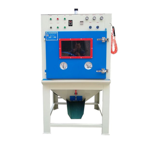 Automatic Rolling Basket Sandblasting Machine For Bakelite Skeleton Deburring