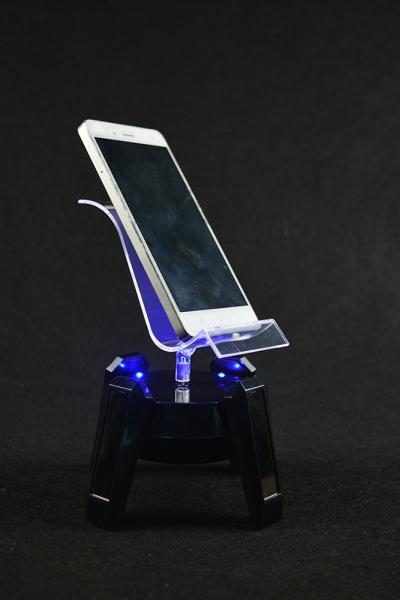 ABS Acrylic Solar Display Stand 360 Degree Rotation Battery Or Solar Power Function